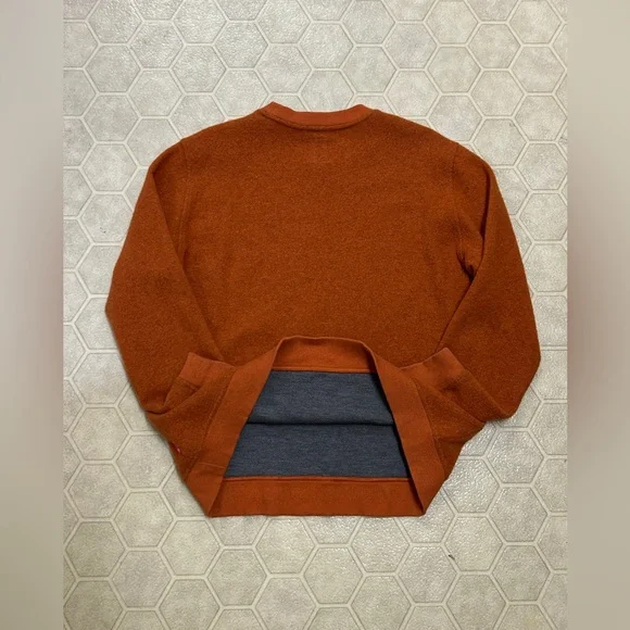 Men’s XL Topo Designs Technical Hybrid Wool Blend Crew Neck Sweater